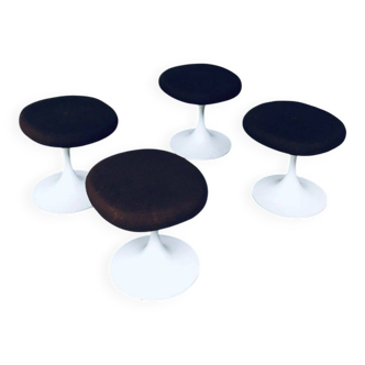 Mid-Century Modern Design Tulip Stool Set by Tamburin, Sweden, 1970s, Set of 4