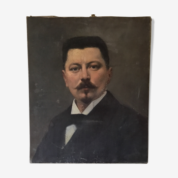 Portrait man with the mustache XIX