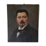 Portrait man with the mustache XIX