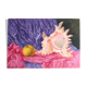 Painting, still life with shell by Cécile Angeli, 90s