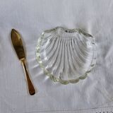 Golden shell butter dish