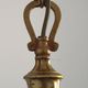 Petite Brass Vintage French Mid Century Traditional 3 Light Chandelier 5365