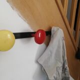 Coat rack with 3 iron balls