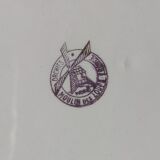 French vintage Orchies flat plates from Moulin des Loups