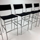 Ensemble de 5 tabourets de bar Spectrum, années 2000
