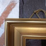 Large molded golden frame