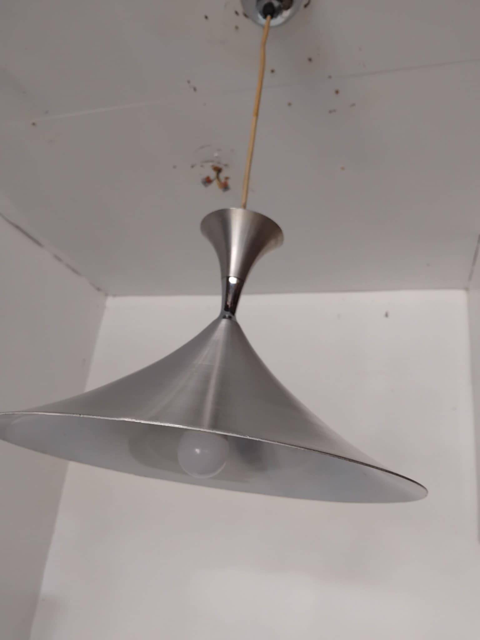 Danish diabolo suspension aluminum and chrome