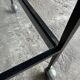 Table d'appoint Herbert Hirche en métal noir avec structure tubulaire chromée et plateau stratifié, style Bauhaus années 1950