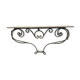 Console en fer forgé et marbre rouge