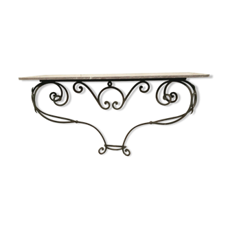 Iron and marble console