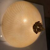 Lot de 2 plafonniers vénitiens en verre de Murano