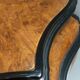 Ebonized Beech and Walnut-Root Cabinet with a Glass Top, Brianza, Italy