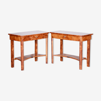 Pair of Art Deco side tables - 1920s Czechia