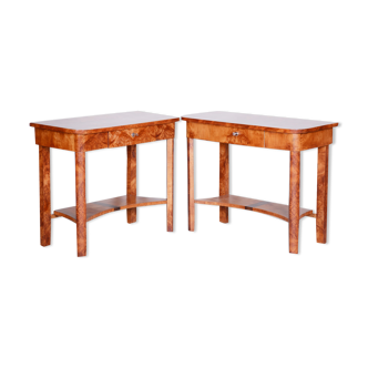 Pair of Art Deco side tables - 1920s Czechia