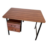 Vintage modernist desk from the 50s and 60s in wood and metal – modular & demonstrable