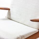 Minimalist 'Boomerang' lounge chair by Peter Hvidt & Orla Møgaard, Denmark