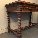 Carved wooden desk