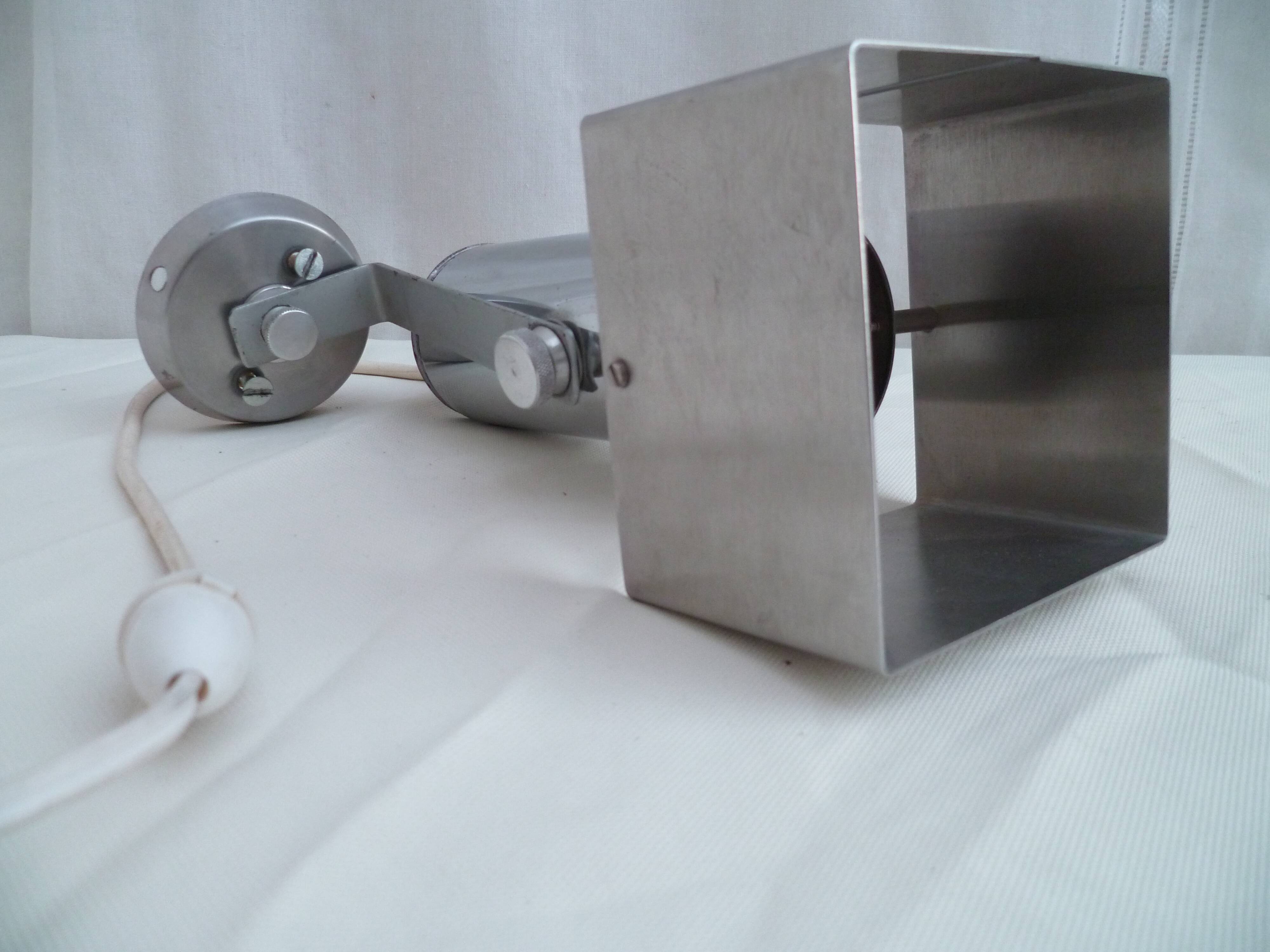 Applique wall years 70 alu brushed