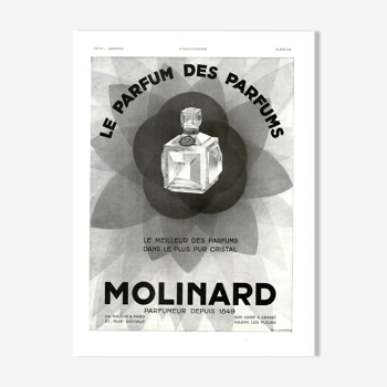 Vintage poster 30s Molinard perfume