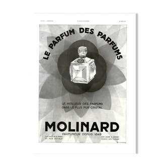 Vintage poster 30s Molinard perfume