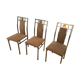 6 belgo Chrom chairs, 1980s