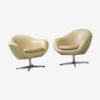 Pair of  cocktail chairs from the 60s