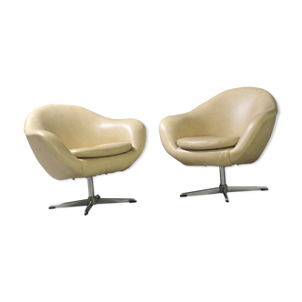 Pair of  cocktail chairs from the 60s