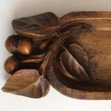Art Deco wooden bread cut