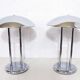 Lampe champignon en métal chromé 1980
