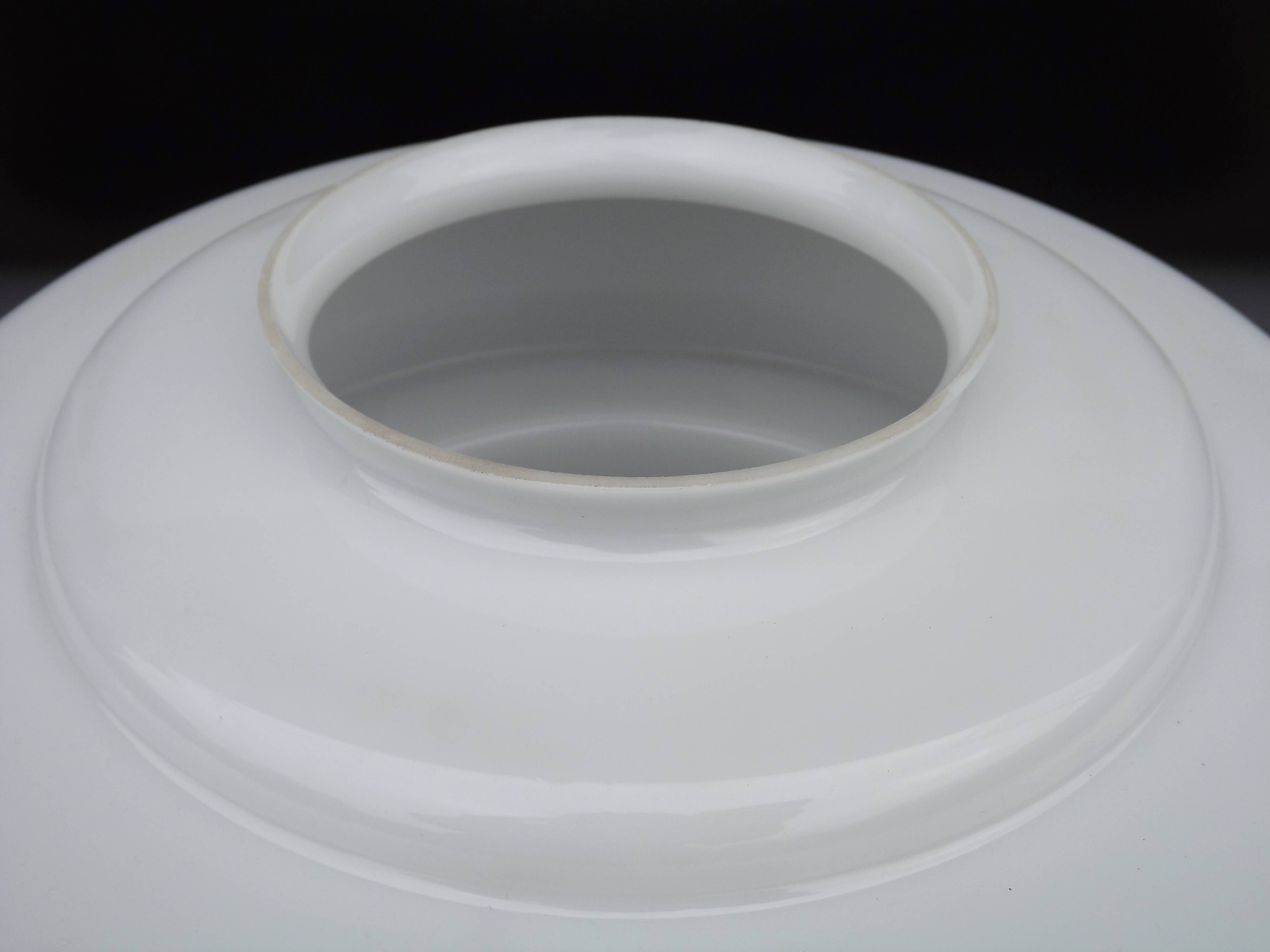 Large French Vintage Retro White Glass Pendant Ceiling Light Shade 5215