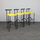 4 tabourets de bar postmodernes, Italie, années 1980