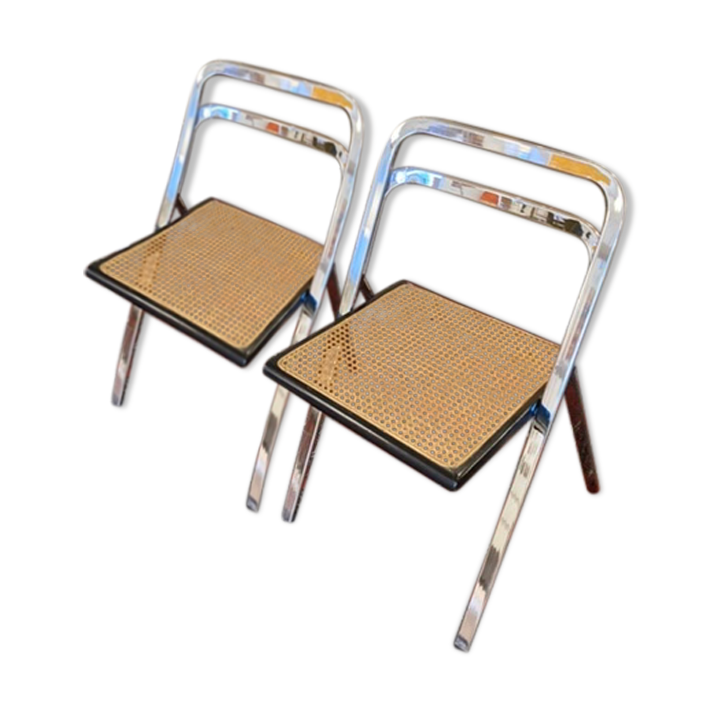 Pair of chairs by Giorgio Catellan for Cidue