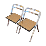 Pair of chairs by Giorgio Catellan for Cidue