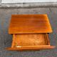 Wooden side table with drawer and storage, Louis Philippe style.