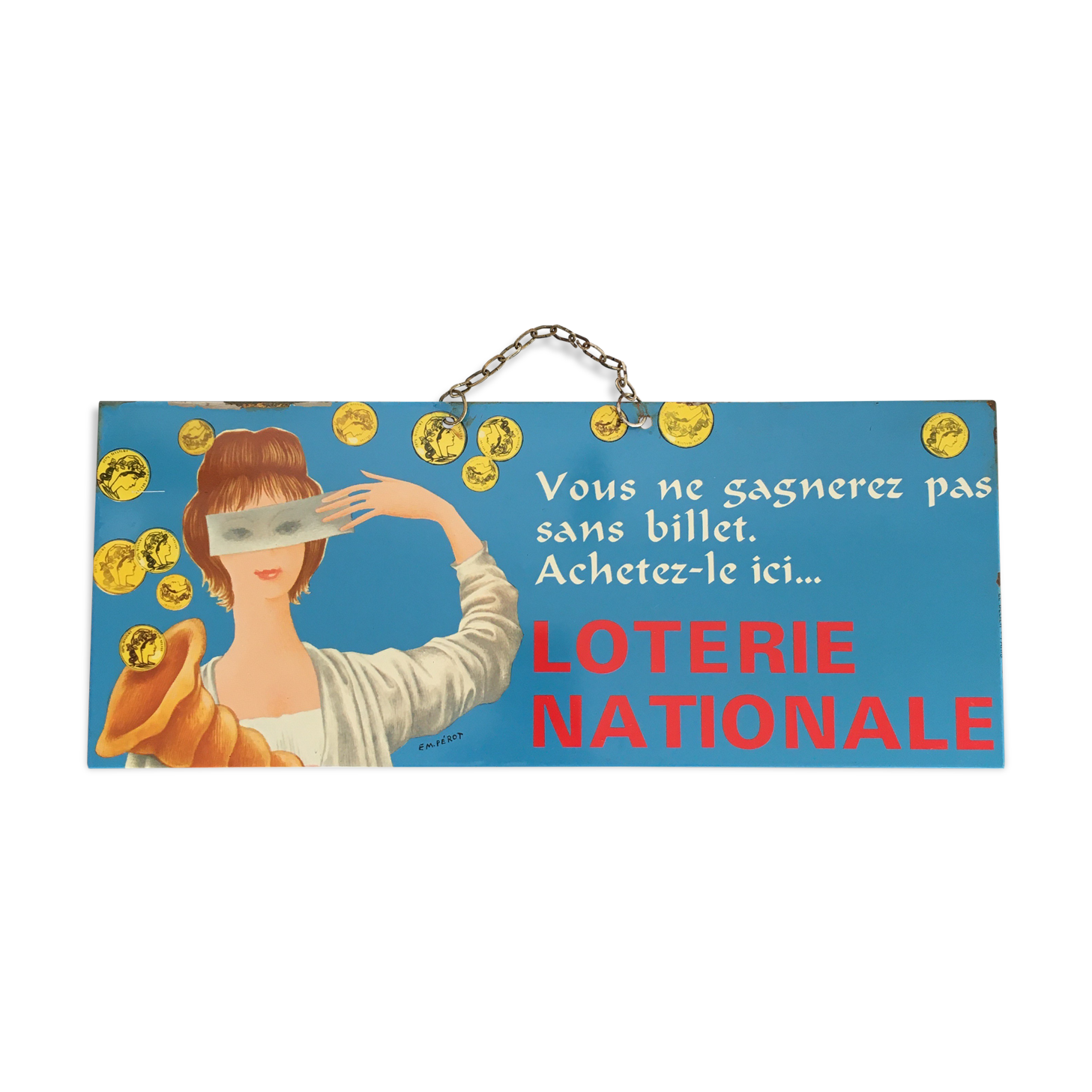 Old sheet metal plate