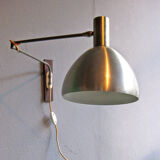 Danish mid-century modern adjustable wall lamp