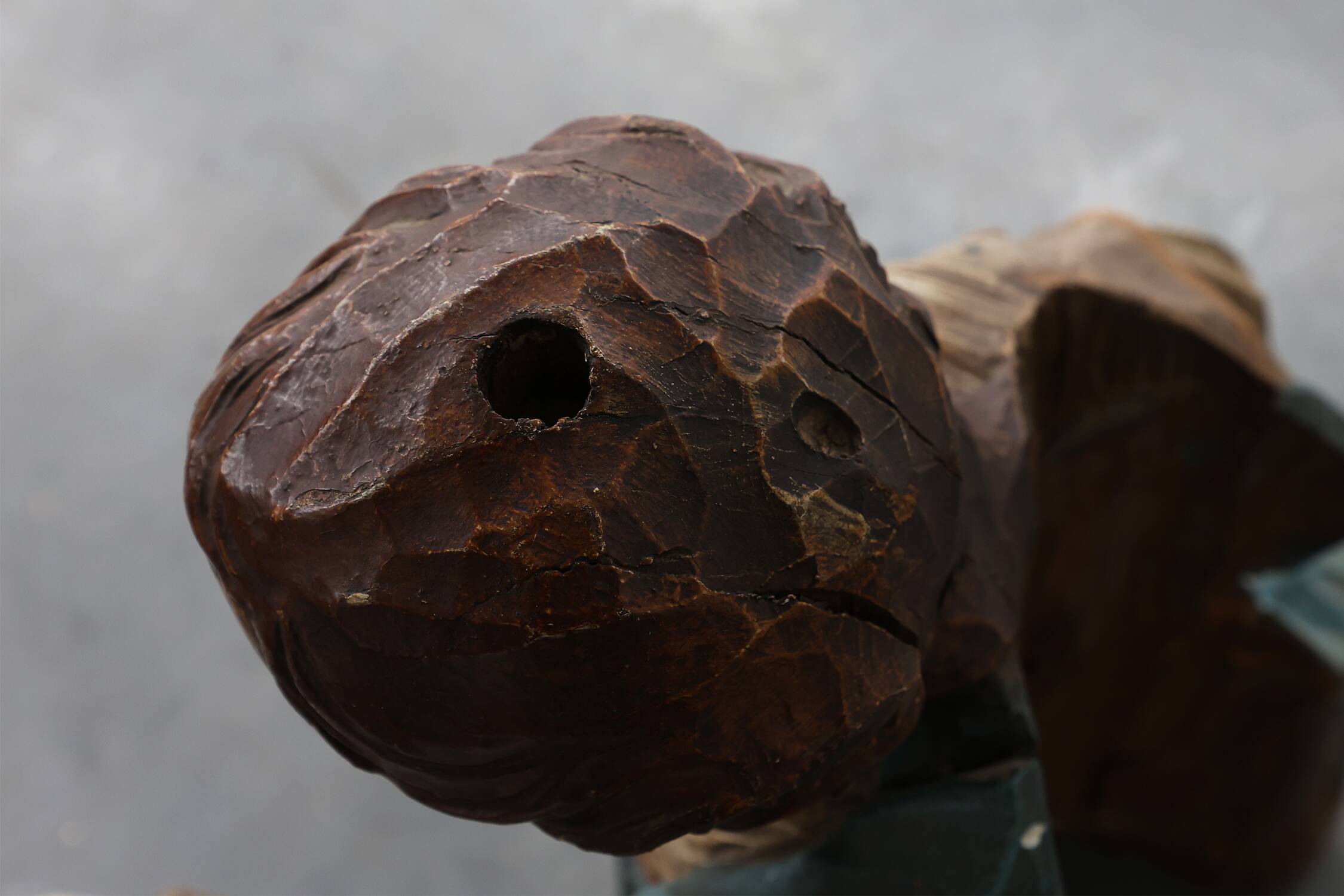 French 18th Century Religious Statue of the Virgin Mary on a cloud