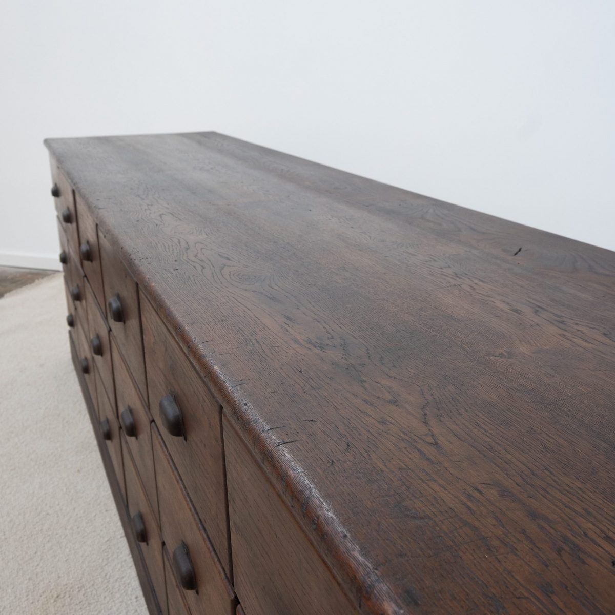 Oak drawer unit — early 20th century