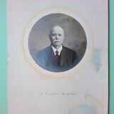 Old photograph portrait of a man with a mustache L.Cairol Montpellier