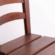 Set of 6 large Brutalist chairs in solid oak from the 1950s.