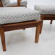 1930s Pair of Antonin Heythum Very Rare Armchairs + Stools, Czechoslovakia