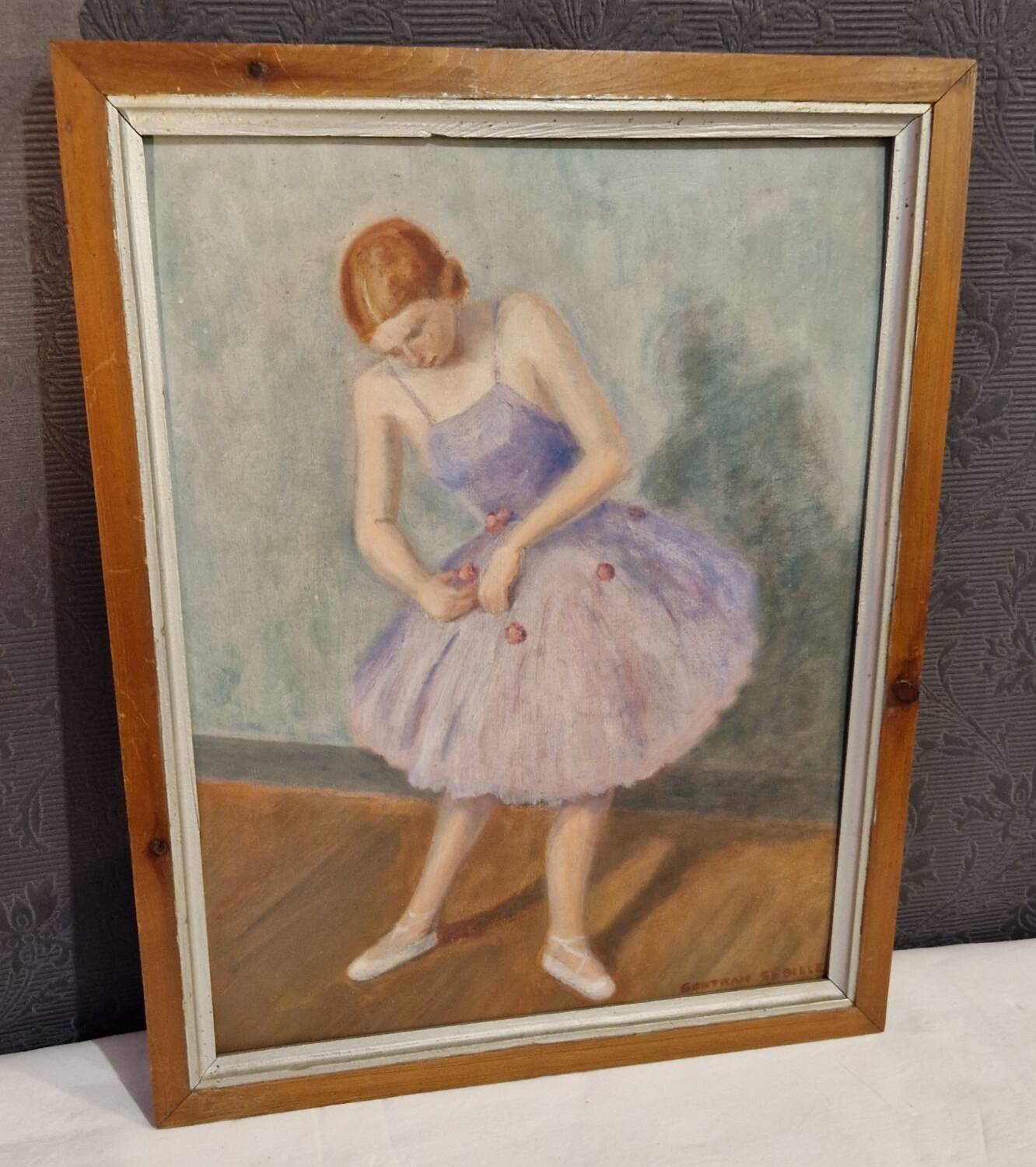 Painting of an Art Deco dancer by Gontran Sedille