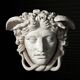 Medusa wall decoration plaster