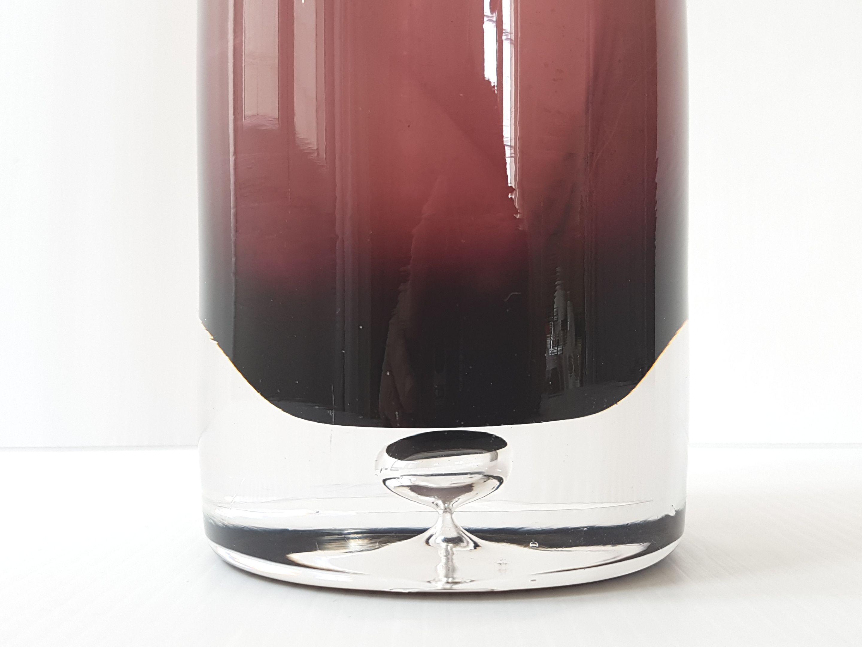 Murano vintage glass vase 1970