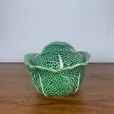 Green cabbage ceramic soup tureen, 1970/80