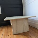 Vintage coffee table in travertine