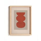 Duo Abstract paintings on old papers - signed Eawy