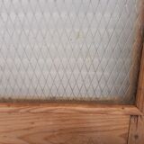 Partition in wood and glass 128 cm