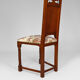 Pair of neo-Gothic chairs in Carved Walnut circa 1890