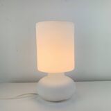 Vintage matte white glass lamp Lykta from Ikea.